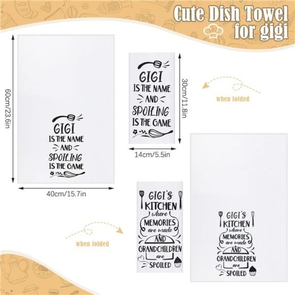5 Pcs Gigi Kitchen Set | Gigi Oven Mitt Gigi Gift